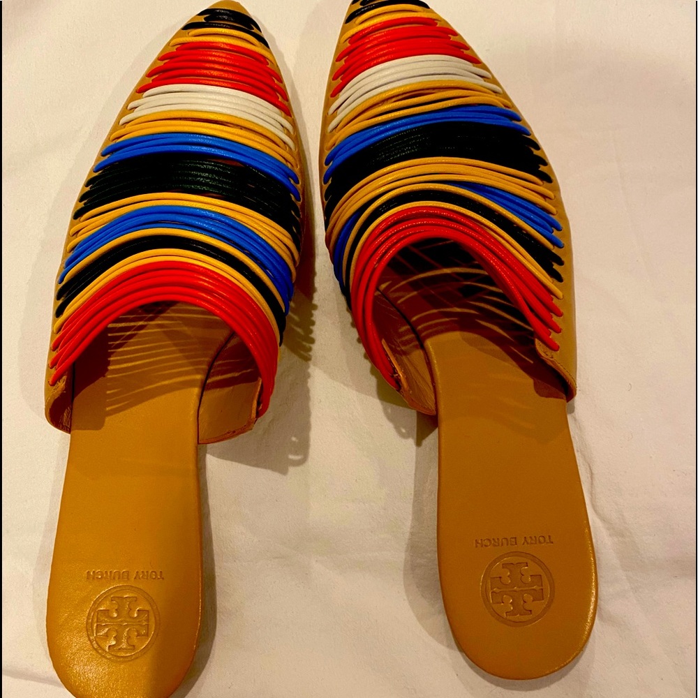 Tory Burch colorful slides